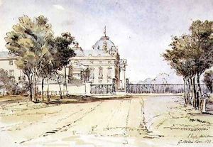 View of the Ecole Militaire in Paris, 1831 by G. Rolais
