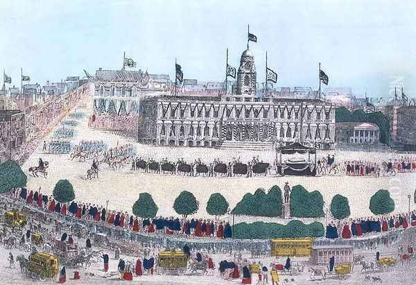 Funeral Procession in Memory of President Abraham Lincoln, pub. by Charles Magnus, 1865 - view 1
