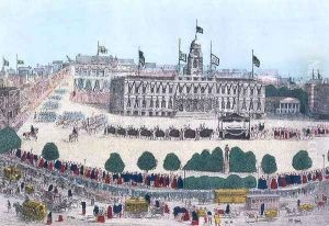 Funeral Procession in Memory of President Abraham Lincoln, pub. by Charles Magnus, 1865 by Henry R. Robinson