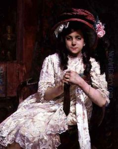 The Pink Hat, 1910 by Marie Anne Robiquet