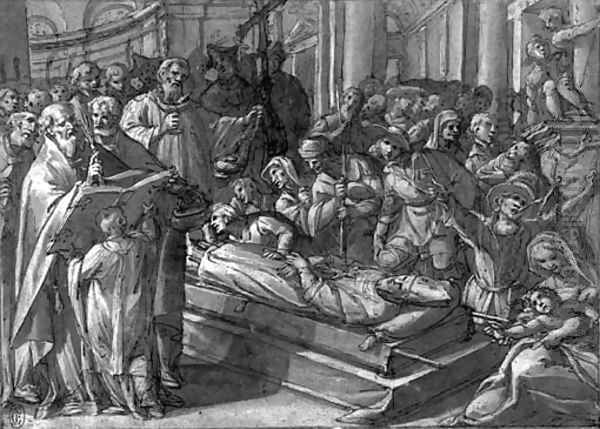The funeral mass of Saint Dionysus - view 1