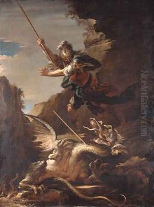 Saint George and the Dragon by Salvator Rosa