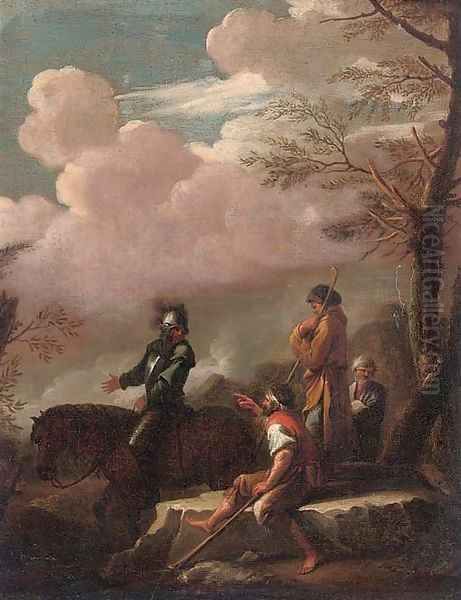 Brigands in a landscape - view 1