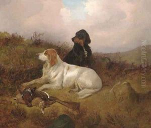Setters guarding the bag by Colin Graeme Roe