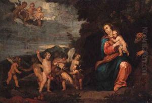 The Rest on the Flight into Egypt by (studio of) Rubens, Peter Paul