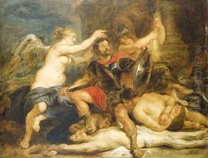 A hero crowned by Victory by (studio of) Rubens, Peter Paul