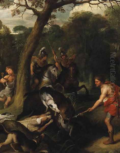 A Boar Hunt - view 1