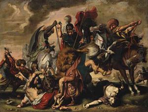 A Lion Hunt by (studio of) Rubens, Peter Paul