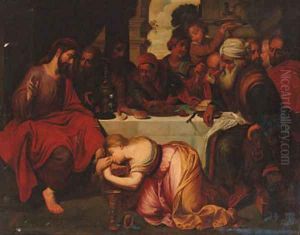 Christ in the House of Simon the Pharisee by (studio of) Rubens, Peter Paul