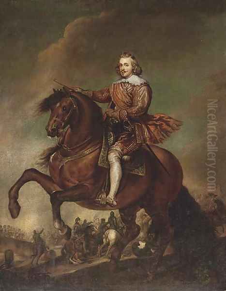 Portrait of Philip IV, on horseback - view 1