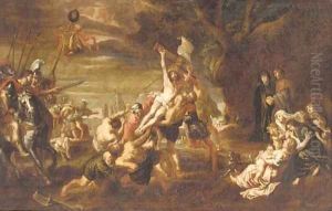 The Raising of the Cross by (studio of) Rubens, Peter Paul