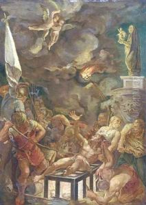 The Martyrdom of Saint Lawrence by (studio of) Rubens, Peter Paul