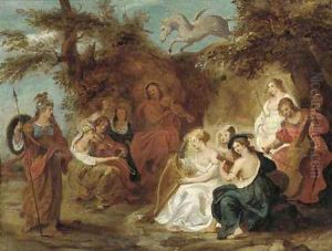 The visit of Minerva to Mount Helicon by (studio of) Rubens, Peter Paul