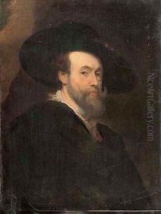 Self-Portrait of the artist 3 by (studio of) Rubens, Peter Paul