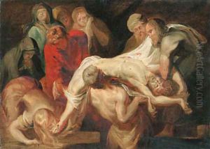 The Entombment - a sketch by (studio of) Rubens, Peter Paul