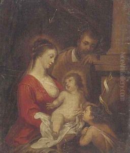 The Holy Family with the Infant Saint John the Baptist 3 by (studio of) Rubens, Peter Paul