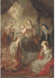 The Madonna and Child with Saints by (studio of) Rubens, Peter Paul