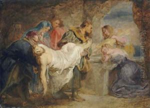 Christ carried to the Tomb by (studio of) Rubens, Peter Paul