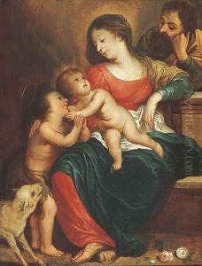 The Holy Family with the Infant Saint John the Baptist 4 by (studio of) Rubens, Peter Paul