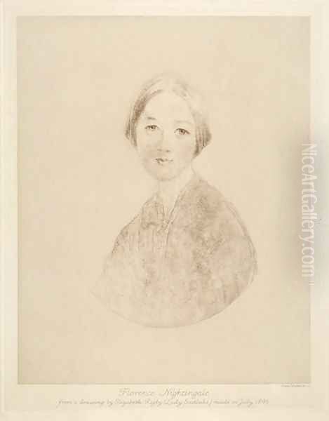 Florence Nightingale, engraved by Emery Walker, 1846 - view 1