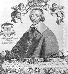 Portrait of Cardinal de Richelieu 1585-1642 by Paul Roussel