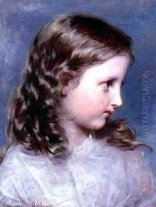 Head of a Girl, 1860 by Richard Rothwell
