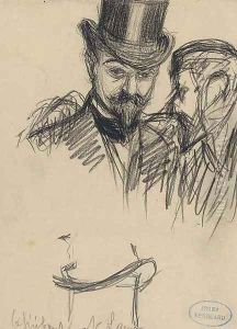 Study of an elegantly dressed man