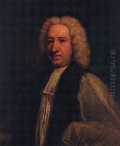 Portrait of a Gentleman, half-length, in clerical robes by Sir Joshua Reynolds