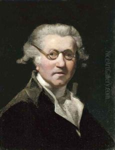 Portrait of the artist, half-length, with glasses