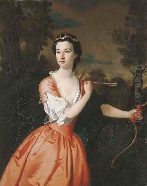 Portrait of Lady Frances Montague (d. 1788), as Diana - view 1