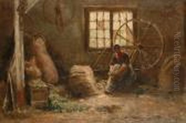 The Wool Spinner. - view 1