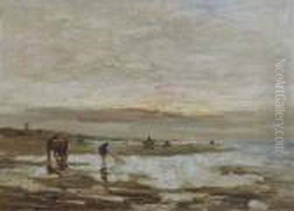 On The Beach At Sunset - view 1