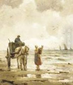 Gathering Driftwood On The Beach Gathering Driftwood On The Beach