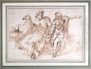 Zeus And Hera by Pietro Da Cortona (Barrettini)