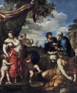L'alleanza Di Giacobbe E Labano, 1630 Ca. by Pietro Da Cortona (Barrettini)