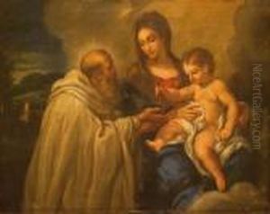 Madonna Col Bambino E Sanbenedetto