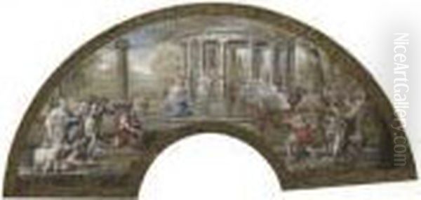The Sacrifice To Diana: Design For A Fan - view 1