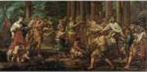 A Sacrifice To Diana by Pietro Da Cortona (Barrettini)
