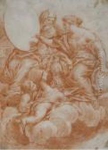 An Allegory Of Painting by Pietro Da Cortona (Barrettini)