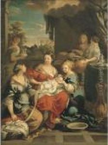 The Birth Of The Virgin by Pietro Da Cortona (Barrettini)
