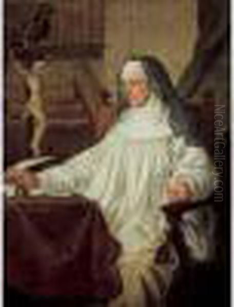 Portrait De La Venerable Vernazza (1497-1587), Canonisee En 1746 - view 1