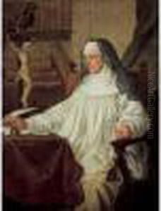 Portrait De La Venerable Vernazza (1497-1587), Canonisee En 1746