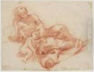 Reclining Woman With A Child And Urn