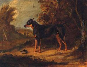 A Black And Tan Terrier by Ramsay Richard Reinagle