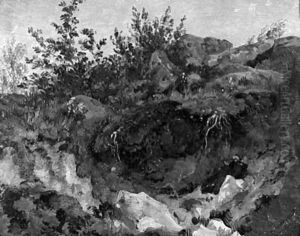 A grotto by Jean-Charles Joseph Remond