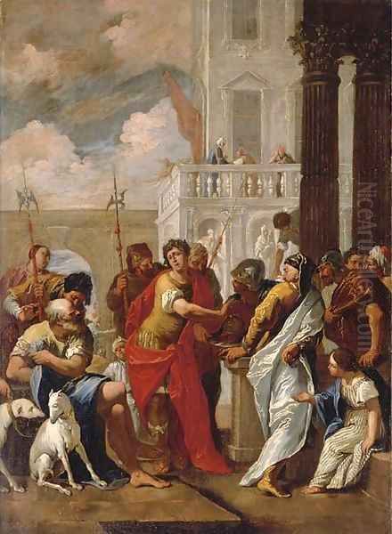 The Head of Pompey delivered to Caesar - view 1