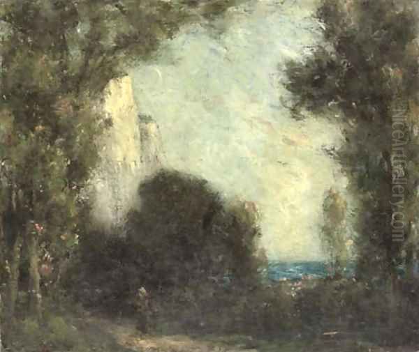Figures on a coastal track - view 1