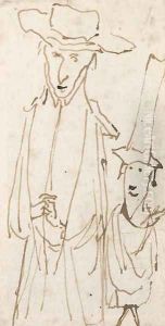 A caricature of a prelate and his servant