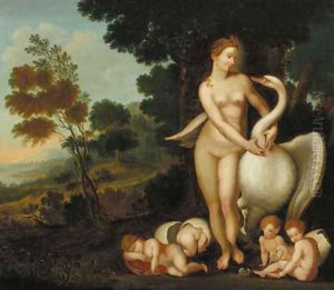 Leda and the swan by Johann Rottenhammer