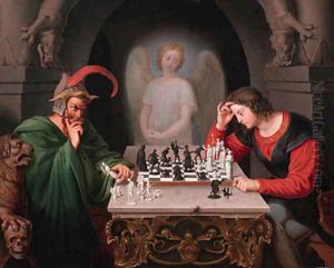 Die Schachspieler by Friedrich Moritz August Retzsch